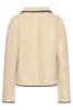 Smashed Lemon Omkeerbare Bouclé Jas 26507 Zand