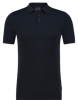 Saint Steve, Polo korte mouw gebreid, donkerblauw