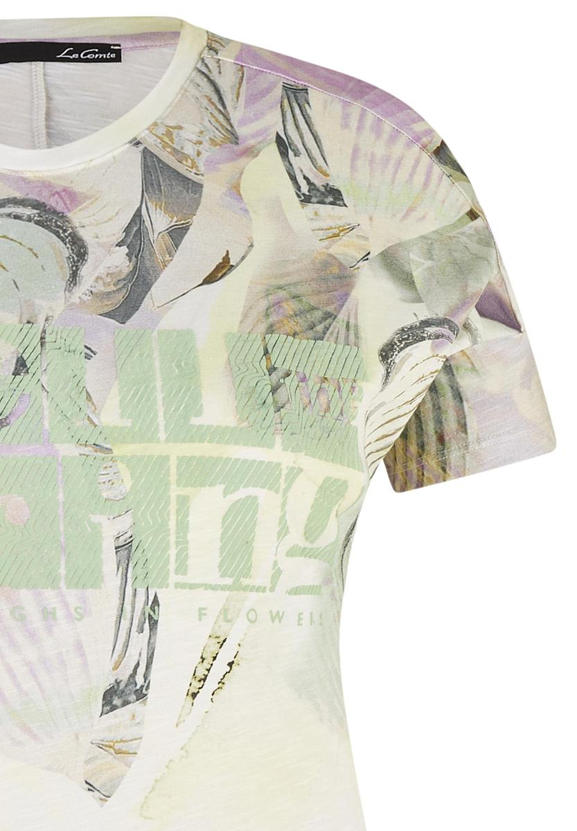 LeComte T-Shirt 50-613303 | Grijs | Bahlmann Mode | Print-Shirts