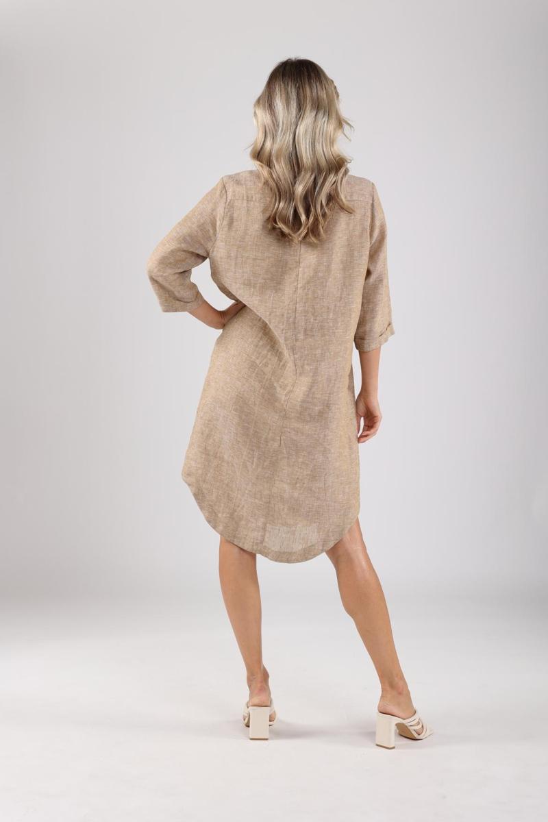 Nukus Jurk NKS14017 Zand Bahlmann Mode