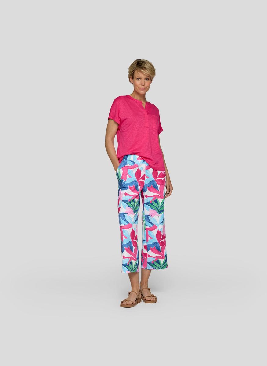 Rabe Effen Broek Grijs Dames - Sunny Jeans Met Stretch En Versierde Zakken