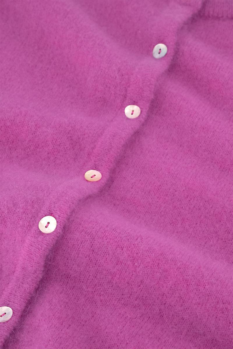 Studio Anneloes Bibi mohair cardigan | Orchid