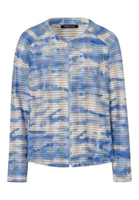 Frank Walder Vest Blauw Dessin