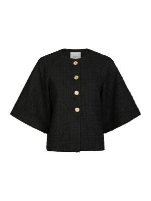 Neo Noir Rosella Boucle Mini Jacket | Black
