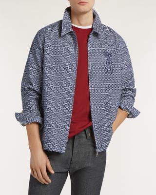 Denham Overshirt met rits 01-26-01-40-060 Blauw