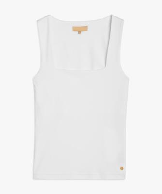Josh V LINDE slim fit top - off white JV-5000-1110