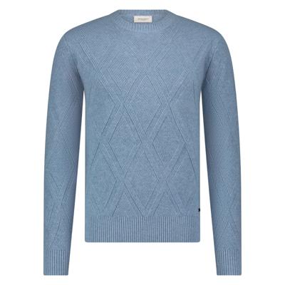 Seven Dials Trui SDL25305GO46 Argyle Patroon Lichtblauw