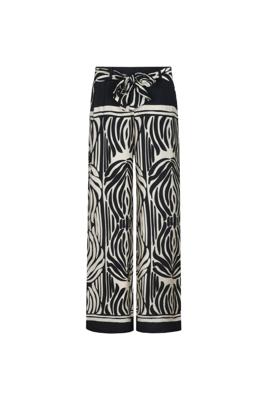 G-maxx Broek Ilsebel 26ZZG20 Zwart -Off-white