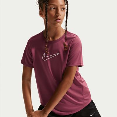 Nike one fitted big kids' dri-fit top