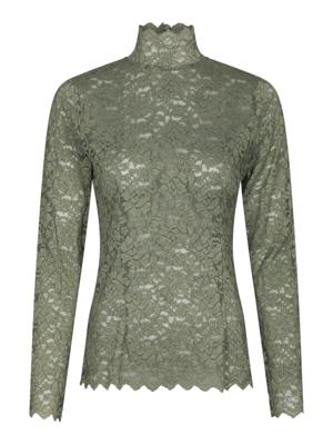 Neo Noir Blouse Liza Laceflower | Army