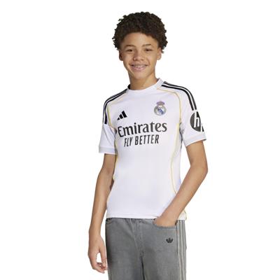 Adidas real madrid 25/26 home kids jersey