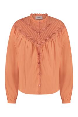 Freebird Blouse Bodile Wv-Crinkle-Cot-24-1 Melon