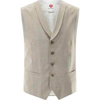 CG Gilet (Trouw)Pak 20.170S0_440063 Linnen- Mix Beige