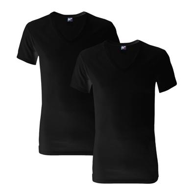 Alan Red V-Neck 2-Pack Dean T-Shirts 6661 Zwart