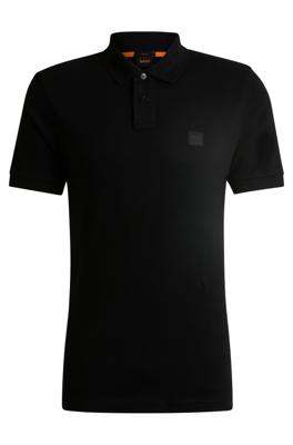 BOSS Polo met logopatch 50507803 Zwart