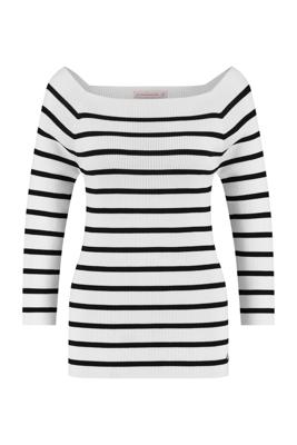 Studio Anneloes Diede stripe bootneck pullover
