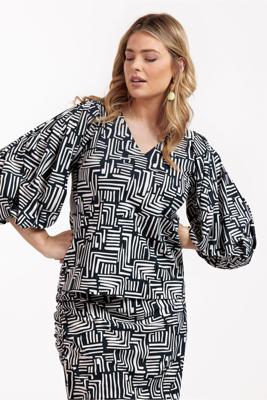Studio Anneloes Arlene graphic 3/4 top 11064 1469 kit/dark blue