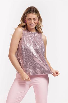 Studio Anneloes Ebony paillet top  11077 1900 Pale Pink