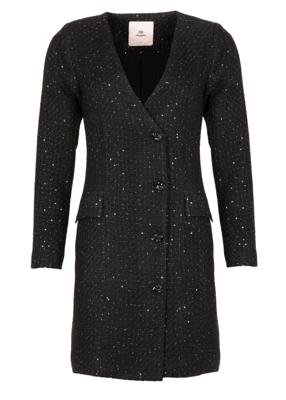 Freebird Jurk Dafna Wv-Boucle-Sequince-24-4 Black