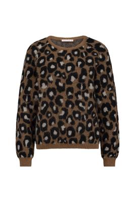 Studio Anneloes Nino mohair leopard pullover