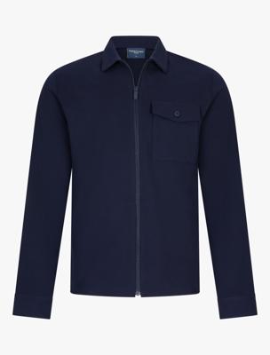 Cavallaro Napoli Overshirt Zelo 123245010 Donkerblauw