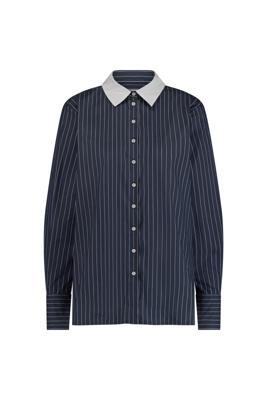 Studio Anneloes Sammie poplin stripe blouse