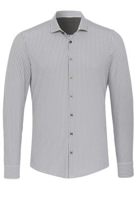 Pure Overhemd D91307-21170 Streep Taupe
