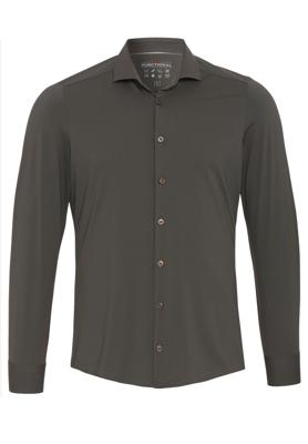 pure Overhemd D91300-21750 Bruin