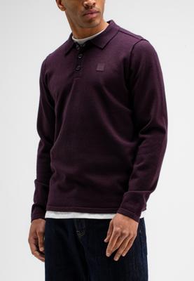Butcher of Blue, trui polomodel, aubergine