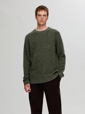 Selected Homme Gebreide Trui Forest Night