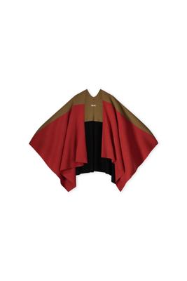 KYRA Accessoire Colorblock poncho-w24