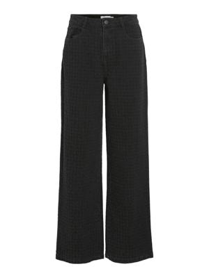 Vila Jeans Viany Wide Details 14099833 Black Denim