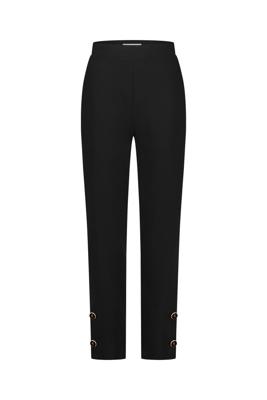 Studio Anneloes Ivory button trousers