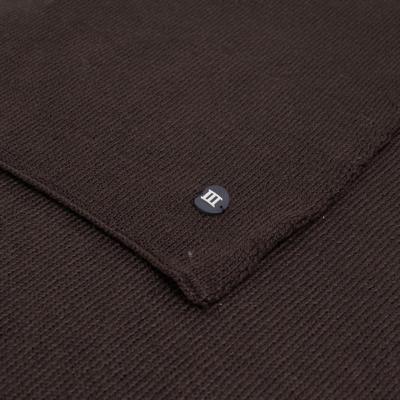 Tresanti Sjaal Snow Fijn gebreide sjaal met logo TRSCHE125 Dark Brown