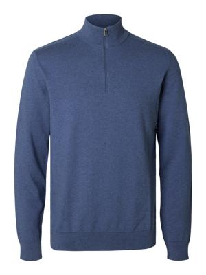 Selected Homme  Half Zip Trui 16074687 Blauw