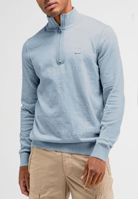 Butcher of Blue Sweater half Zip M2426030 Blauw