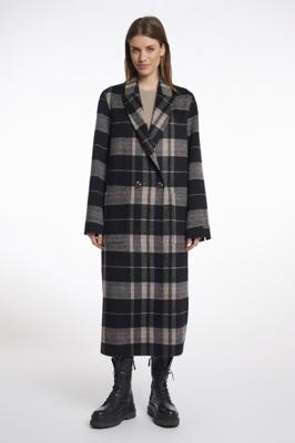 Rino&Pelle, Adria.7002511 Double breasted reversible coat, 10955 night grey