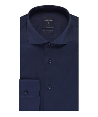 Profuomo Navy Twill Overhemd PP0H0A036