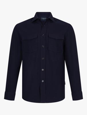 Cavallaro Napoli Overshirt Barino 123251016 Donkerblauw