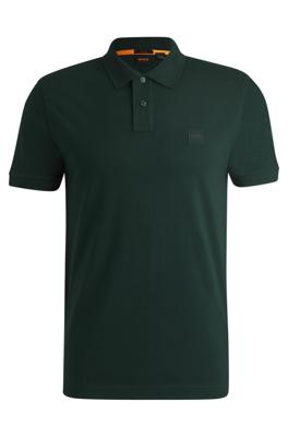 BOSS Polo met logopatch 50507803 Donkergroen