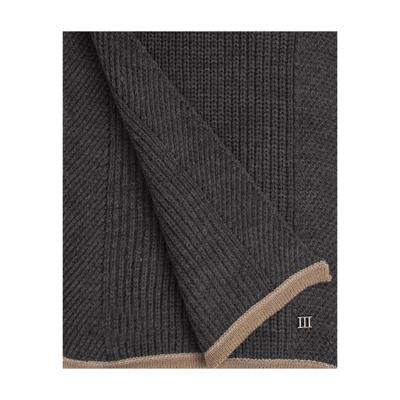 Tresanti Sjaal Fulsi met gekleurde boord TRSCJE228 Grijs