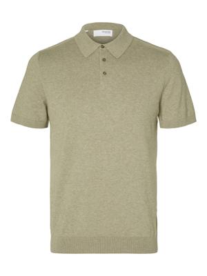 Selected Homme Polo gebreidt 16092437 4386777 Vetiver
