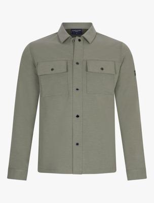 Cavallaro Napoli Overshirt 123251004-522006 Groen Melange