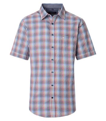Casamoda Geruit Overhemd 954391900 Rood-Blauw