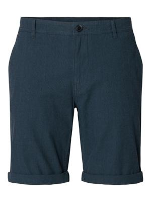 Selected Homme Katoen Flex Shorts 16092357 Donkerblauw
