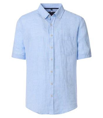Casamoda Casual Linnen Overhemd 954404400 Lichtblauw