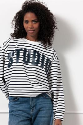 Studio Anneloes Puck sweater 12834 6911 dark blue/off white