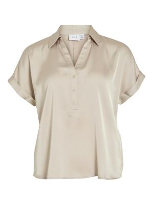 Vila blouse Vienna 14107405 Beige