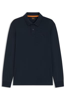 BOSS Poloshirt met lange mouwen 50527525 Donkerblauw