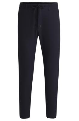 BOSS Chino Wafel Structure Luchtige Broek 50537188 dark Blue